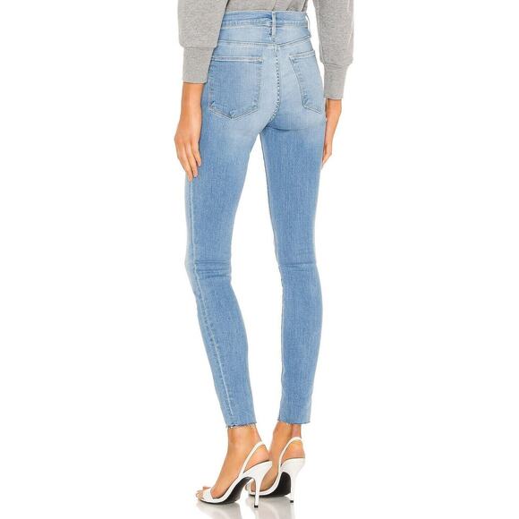 Frame Le High Skinny Raw After in Europa Wash - Picture 3 of 9